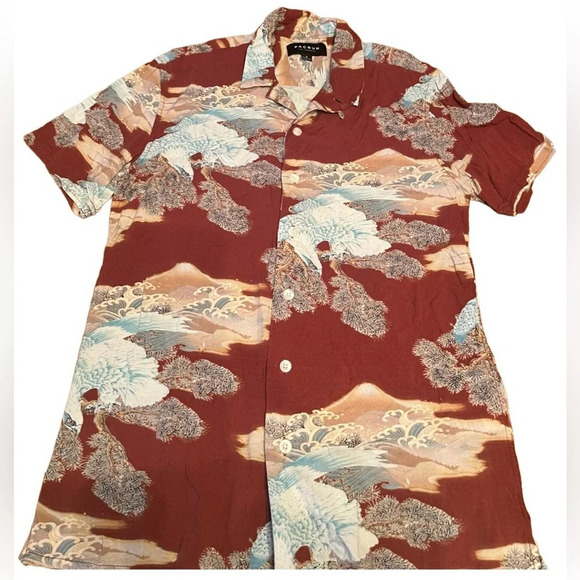 Pacsun men’s short sleeve button up shirt, size Medium - Picture 1 of 6